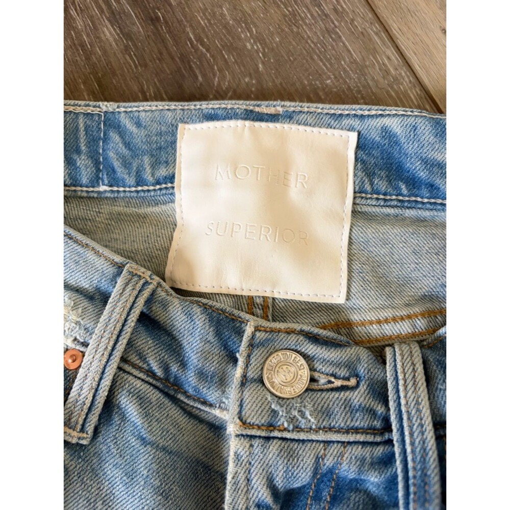 MOTHER Superior High Waisted Rider Skimp Straight Leg Jeans: The Confession - Picture 5 of 15